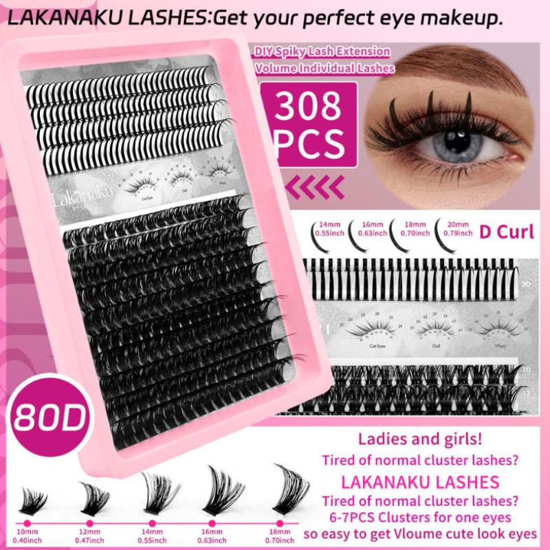 Eyelash Extension Wispy - 1 Set Kendin Yap Tekli Kirpikler