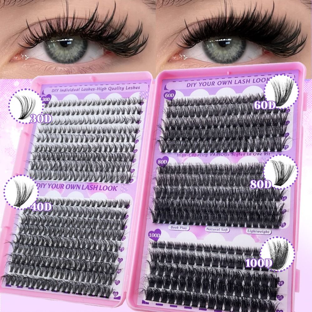 Eyelash Extension Wispy - 9-18mm Uzunlukta Takma Kirpikler Yapıştırıcı ve