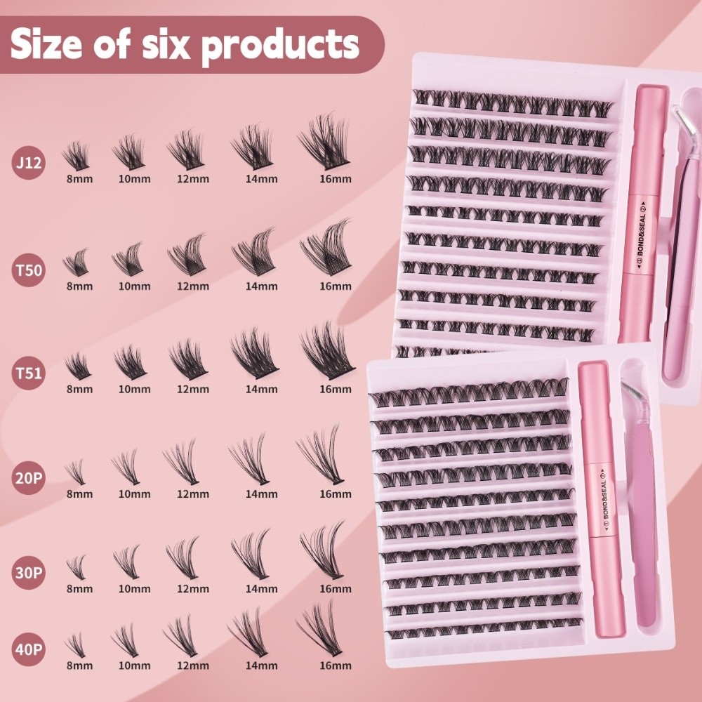 Eyelash Extension Wispy - Yüksek Kaliteli Yapışkanlı ve Sızdırmaz Takma