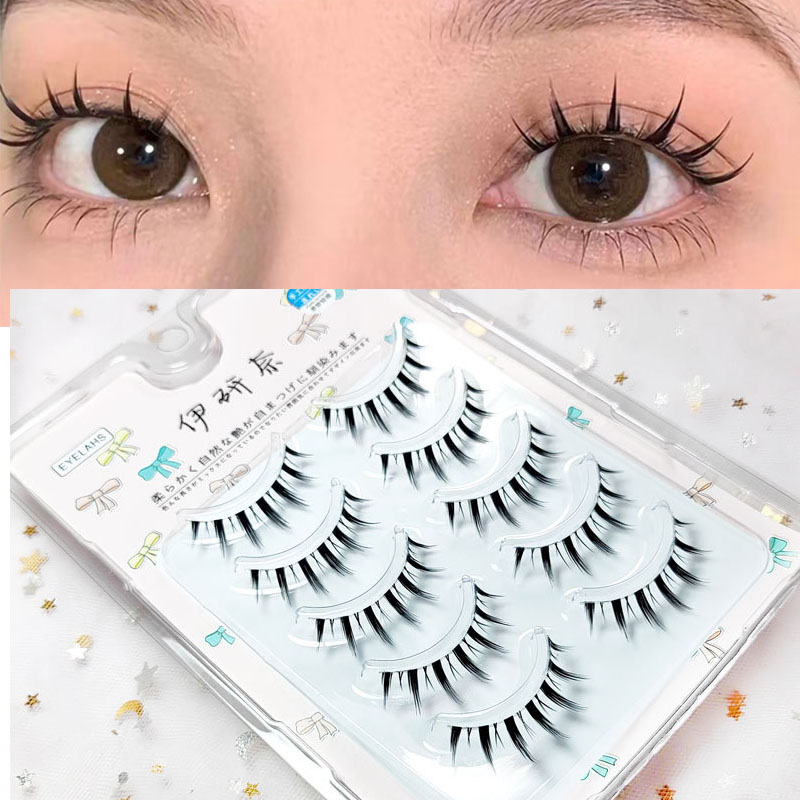 Eyelash Extension Japanese Style - Yeni stil 5Pairs kadınlar doğal japon