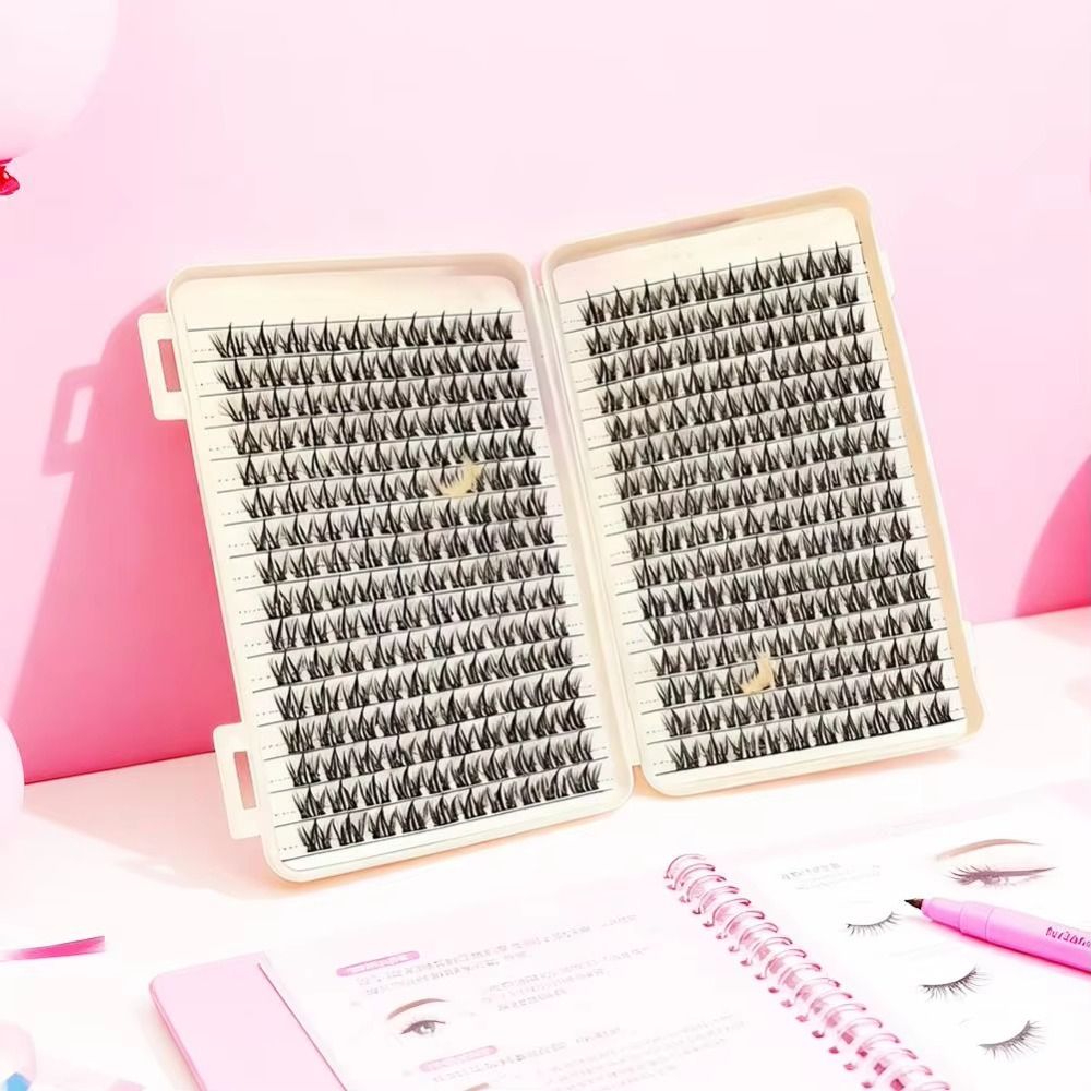 Eyelash Extension Wispy - Doğal Görünümlü Takma Kirpikler, Sıkı Demetli